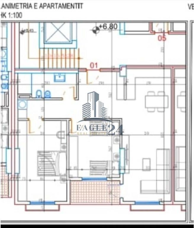 2+1 Apartment for sale in Babrru 250m away from 5 May Street. 131'200€