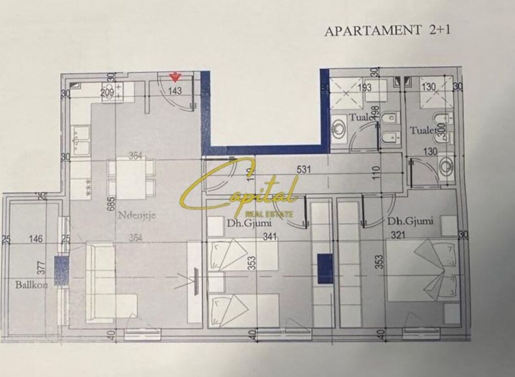 FOR SALE APARTMENT 2+1 FORMER EAGLE SQUARE 126,000 EURO