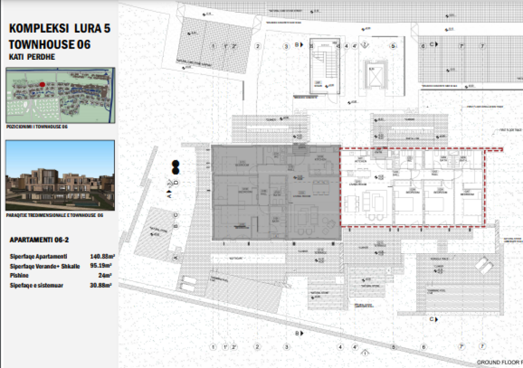 LURA 5! APARTMENT 3+1+2 WITH VERANDA AND SWIMMING POOL