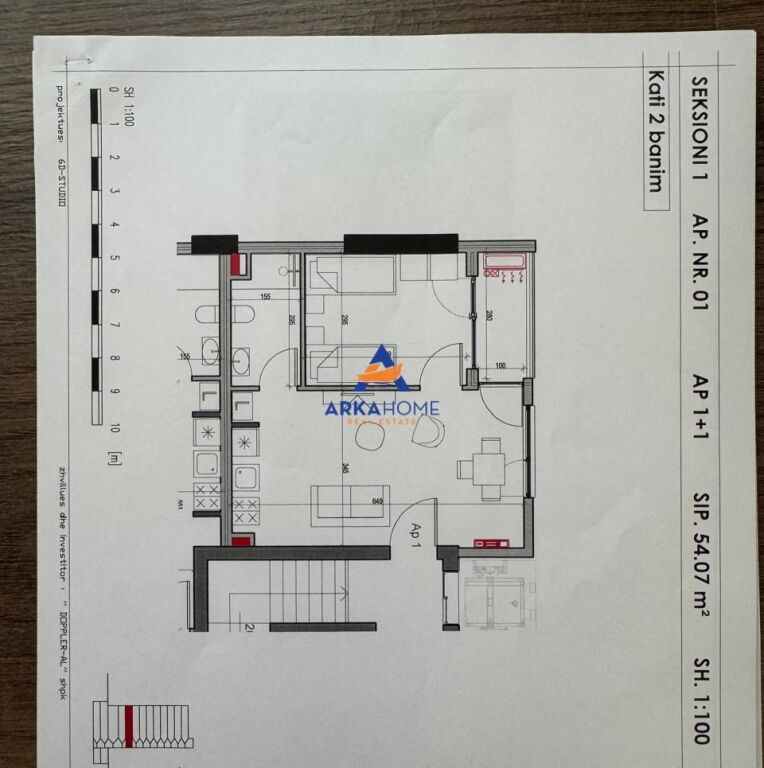 FOR SALE APARTMENT 1+1 "REZIDENCA HENKE" 120000 EURO
