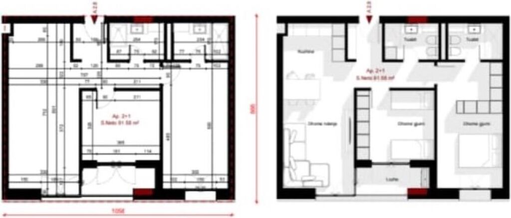 📍 Fati Residence – Appartamento 2+1
