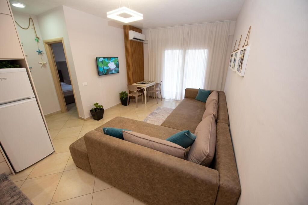 For Sale: 1+1 Apartment With Side Sea View, Cold Water, Vlore