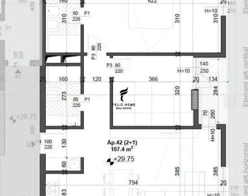 IN VENDITA APPARTAMENTO 2+1 CAMPO DI AVIAZIONE 160.000 EURO FH-67844