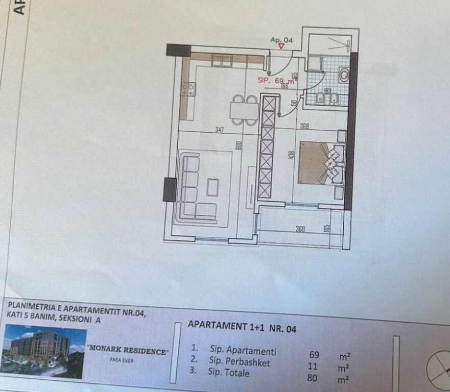 📍 Monark Residence – Appartamento 1+1 in vendita