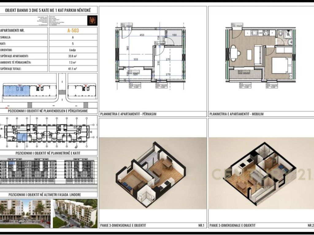 Appartamento 1+1 In Vendita a Mali i Robit, Durrës - 53.430,00€ | 41 m²