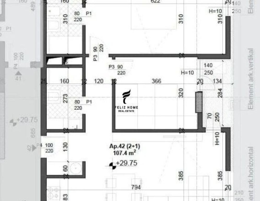 IN VENDITA APPARTAMENTO 2+1 CAMPO DI AVIAZIONE 160.000 EURO FH-67844