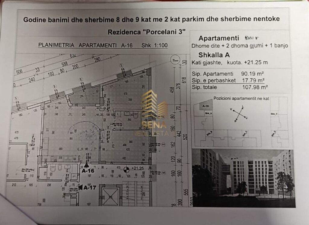 Appartamento 2+1+Blk in vendita, Porcelan – Residenza “Porcelan 3”, 183.500 Euro