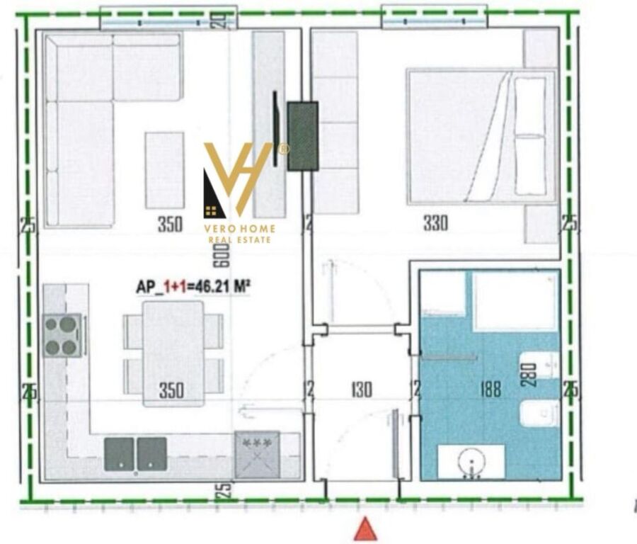 VENDESI APPARTAMENTO 1+1+BLK A PASKUQAN 67.000 EURO