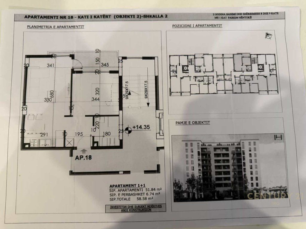 APARTMENT 1+1 WITH PARKING SPACE. 130,000 €