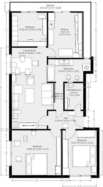 IN VENDITA APPARTAMENTO 3+1+2 STRADA DI DURAZZO 300.000 EURO FH-68263
