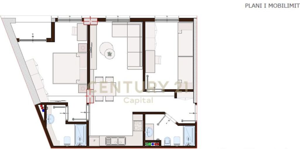 Apartment 2+1+2 for sale at Bulevardi i Ri!