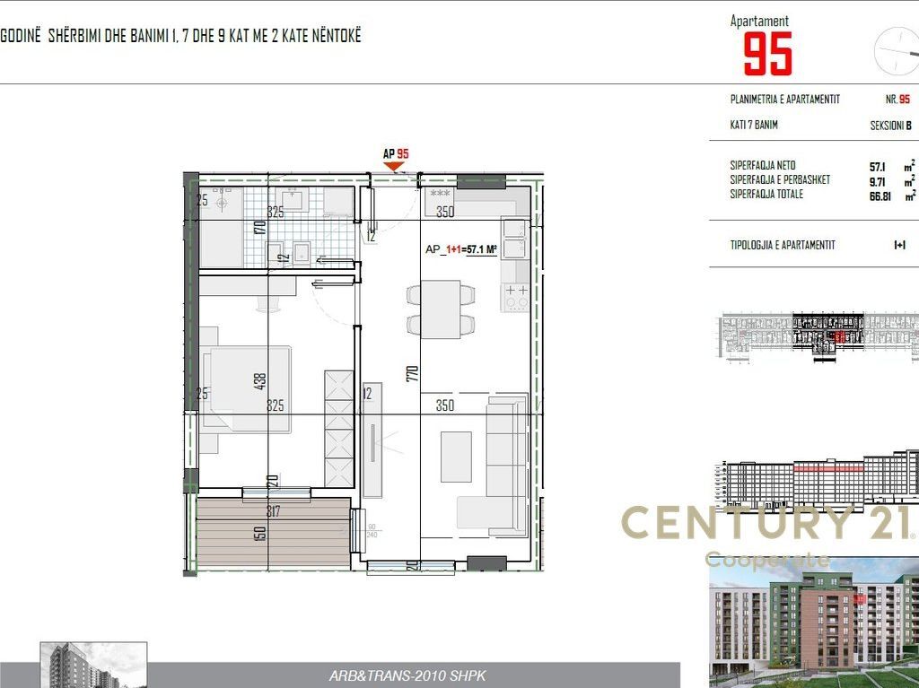 ESCLUSIVO! VENDIAMO APPARTAMENTO 1+1 DI FRONTE ALLA VIA 5 - MAJI &amp; VICINO AL NUOVO BOULEVARD A PASKUQAN.