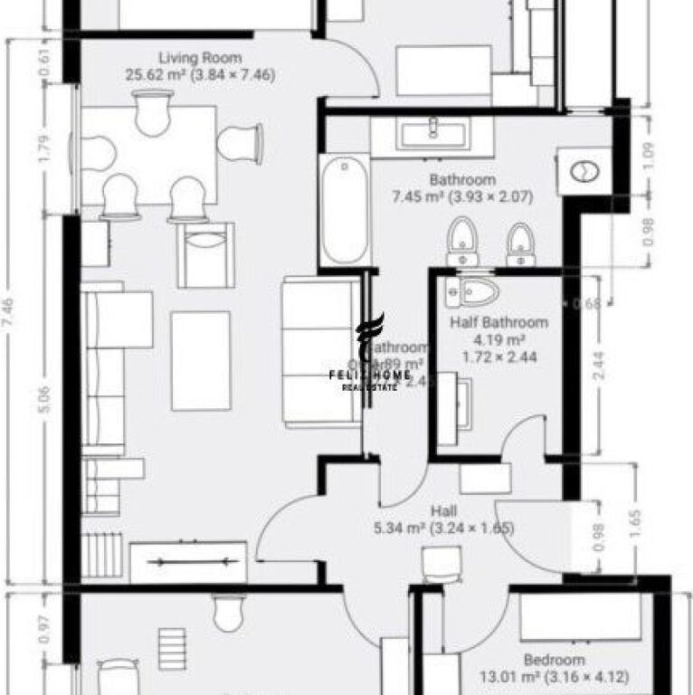 IN VENDITA APPARTAMENTO 3+1+2 STRADA DI DURAZZO 300.000 EURO FH-68263