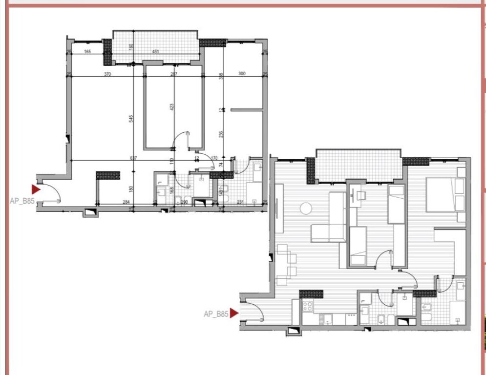 Apartment for sale 108.5 m2, 1550 € / m2