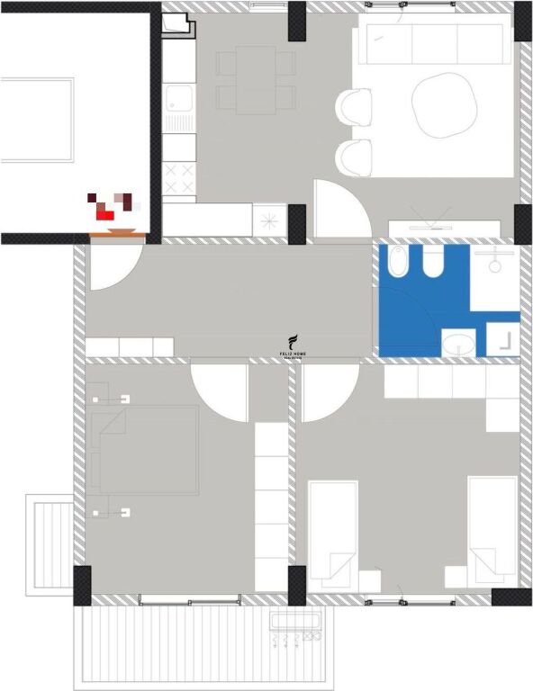 VENDESI APPARTAMENTO 2+1+2 ISH PARKU 210.000 EURO FH-68369