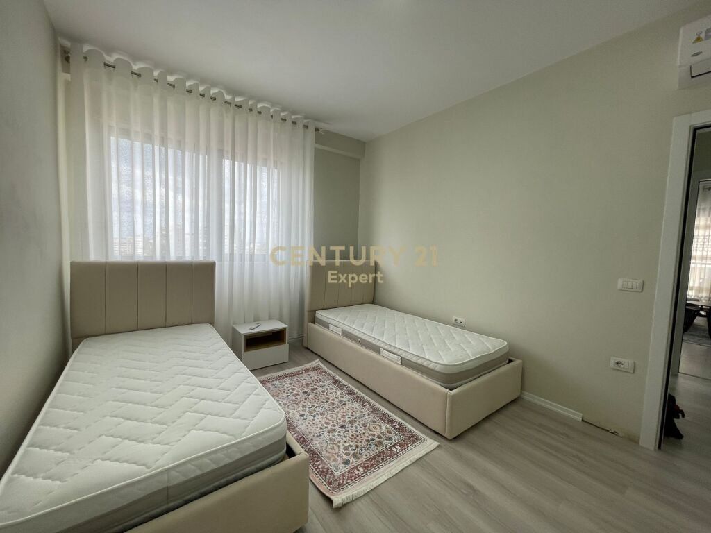 We rent a modern 2+1 apartment with parking space on Durrës Street.