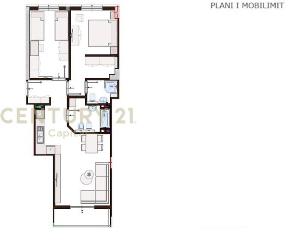 Apartment 2+1+2 for sale at Bulevardi i Ri!