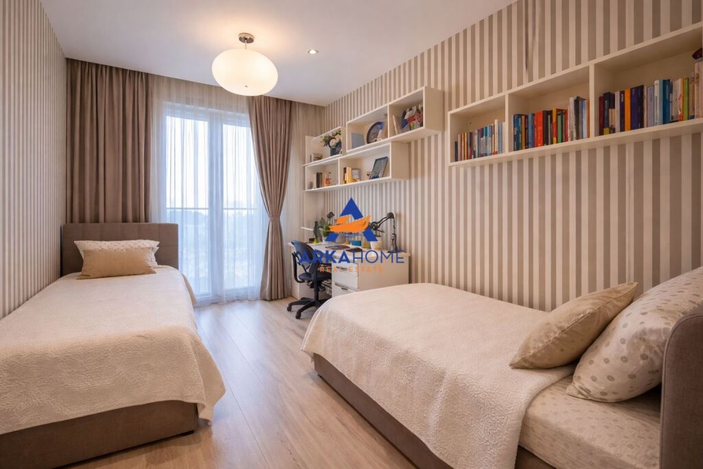 SHITET APARTAMENT 2+1+BALLKON+POST PARKIMI "TE AMBASADOR 3,STADIUMI AIR ALBANIA" 609.600 EURO