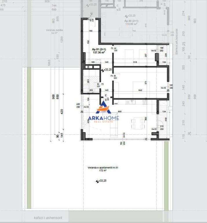 FOR SALE APARTMENT 2+1+VERANDA "MEIS RESIDENCE, FORMER AVIATION FIELD" 365,040 EURO