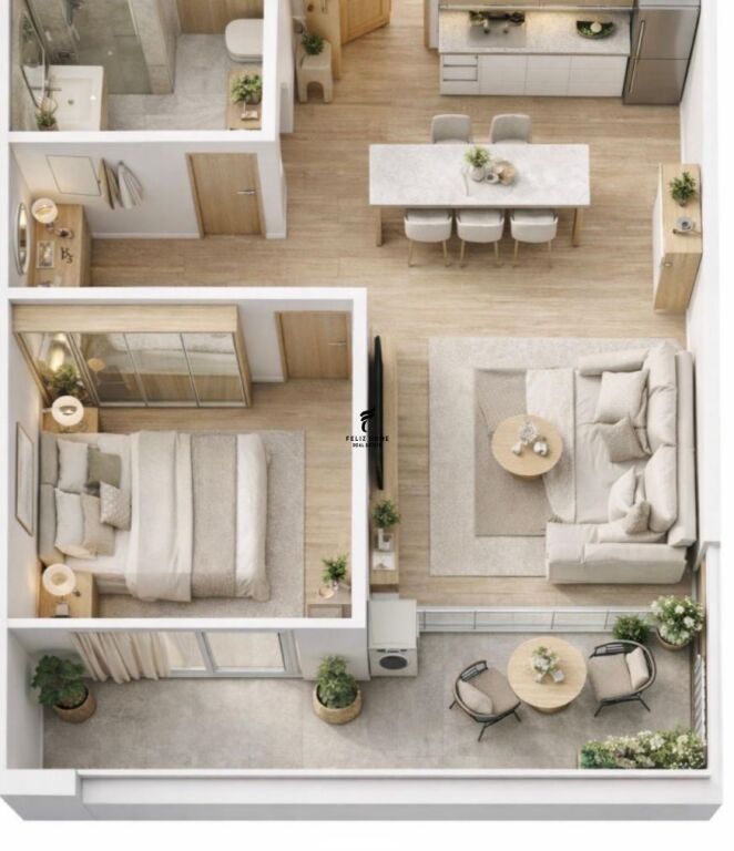 VENDESI APPARTAMENTO 1+1 PASKUQAN 62.000 EURO FH-68627