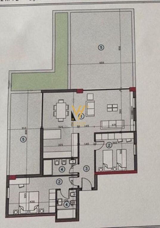 FOR SALE APARTMENT 2+1+2+BLK AT ALI DEMI 266,000 EURO