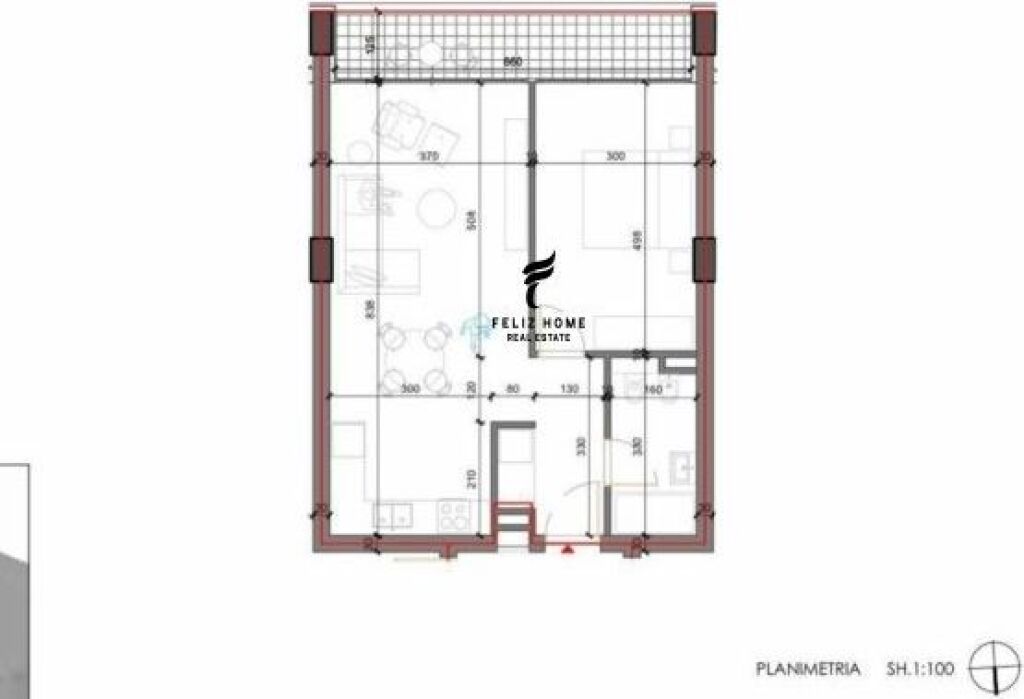 FOR SALE APARTMENT 1+1 SHKOZE 10,300,000 LEKE FH-68792
