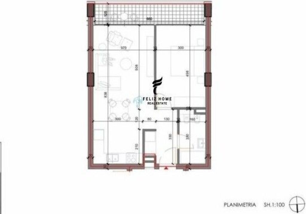 FOR SALE APARTMENT 1+1 SHKOZE 10,300,000 LEKE FH-68792
