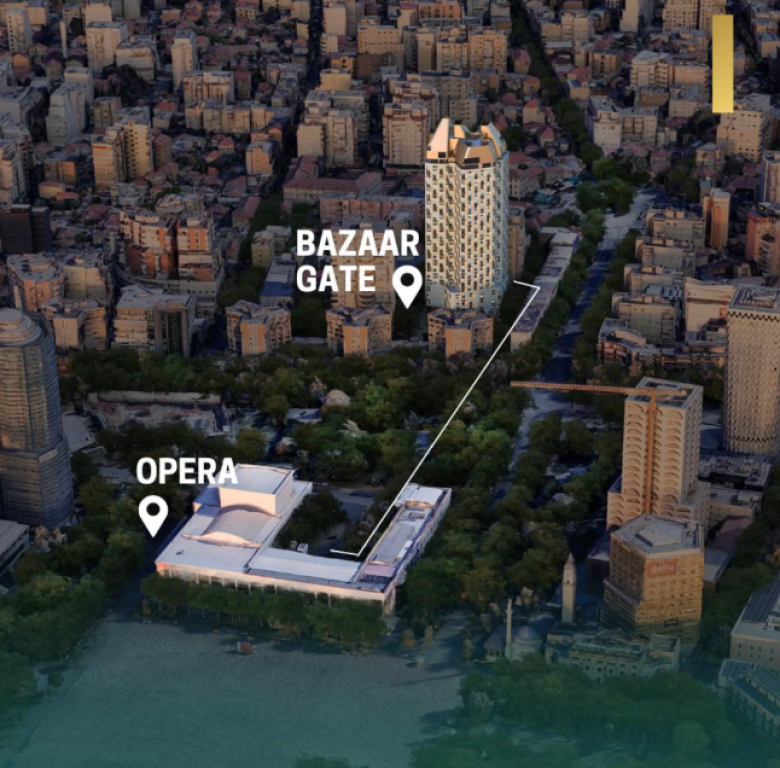Apartment 1+1 for Sale – Bazaar Gate, Center of Tirana