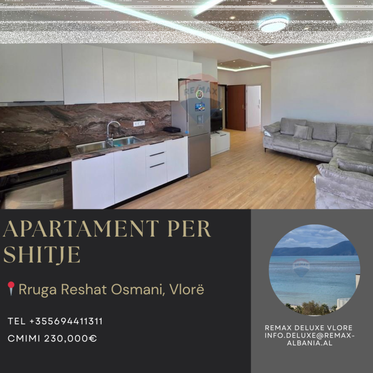 🌅 Appartamento 2+1+2 con vista mare a Lungomare, Vlora 🌊