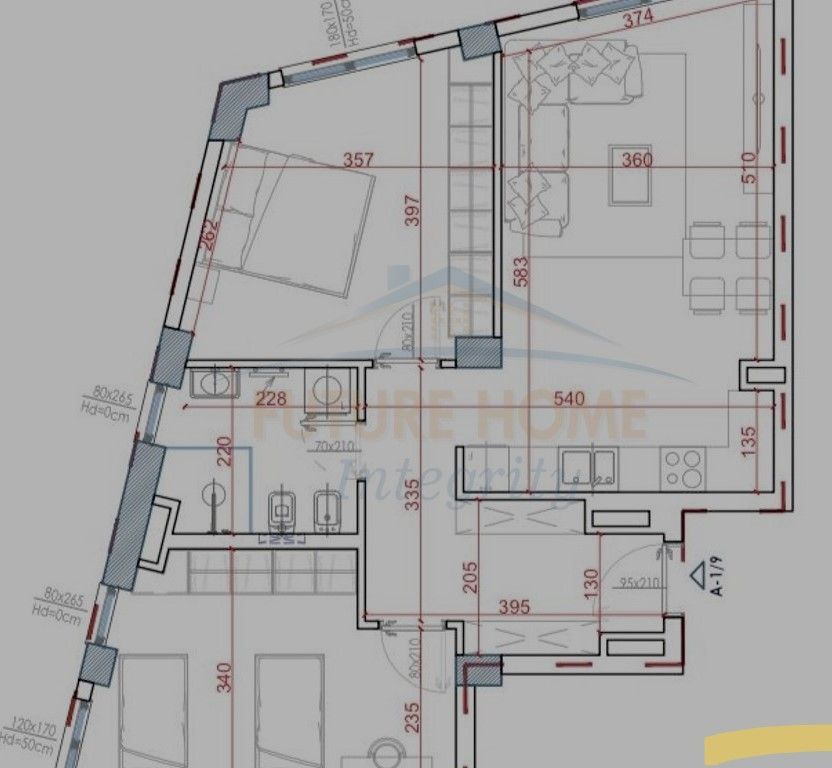 In vendita, Appartamento 2+1, House Residence, Tirana.