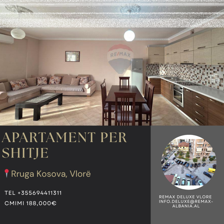 🌇 Appartamento 2+1 nel cuore di Skela, Vlora – a soli 200 m dal Lungomare 🌊