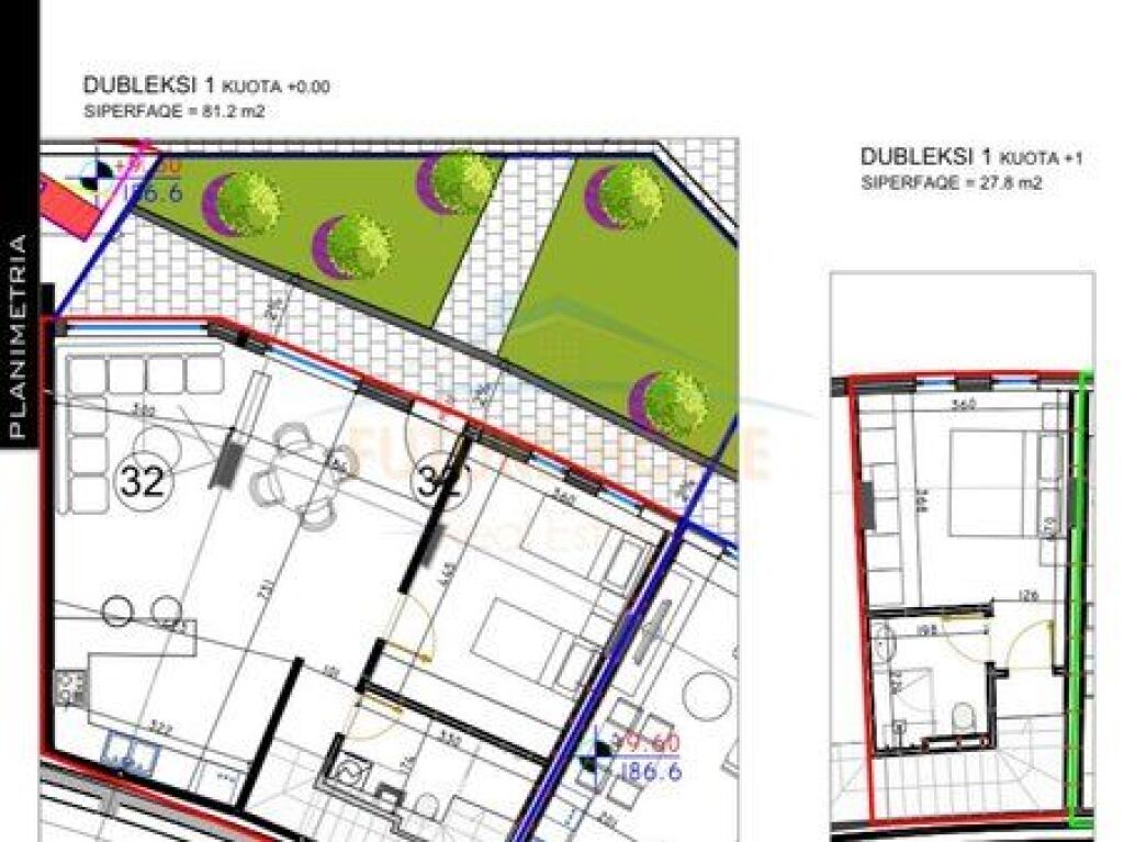 DUPLEX APARTMENT 2+1 FOR SALE, KODRA E DIELLIT