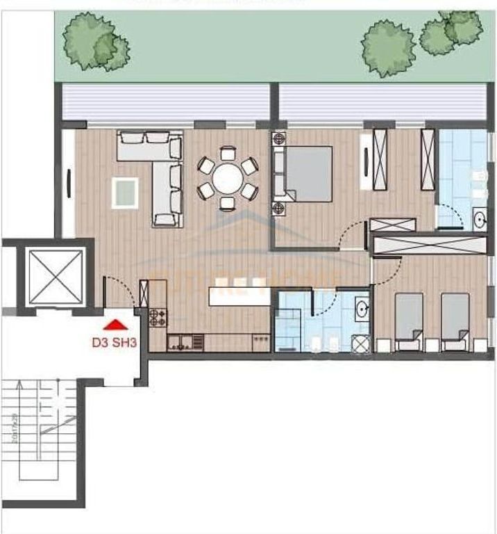 For sale, Apartment 2+1+2+Parking Space, Terfili Residence, Farke