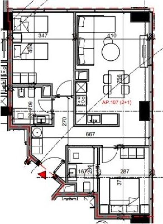 Vendita | Apartament 2 + 1 | Rruga Bardhyl | 245280 €