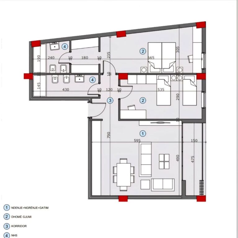 For sale..! Zhegu Street (Ali Demi) Apartment 2+1+2