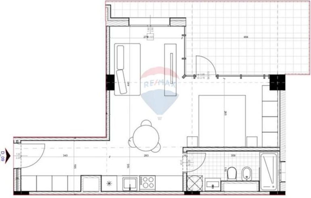 Appartamento 1+1 in vendita, Viale Kashar,