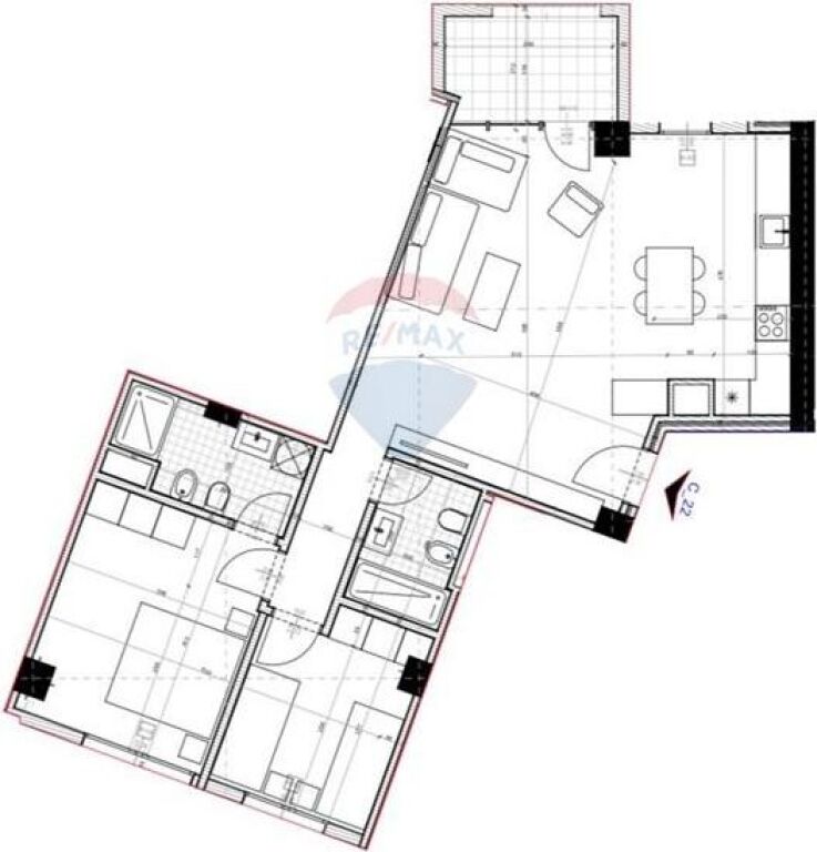 Apartment 2+1 for sale, Kashar Boulevard,