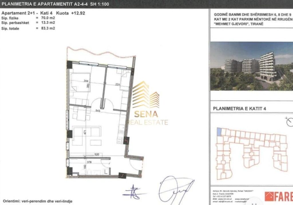 For sale, Apartment 2+1+BLK, Paskuqan – “Aluna” Residence, 99,000 Euro