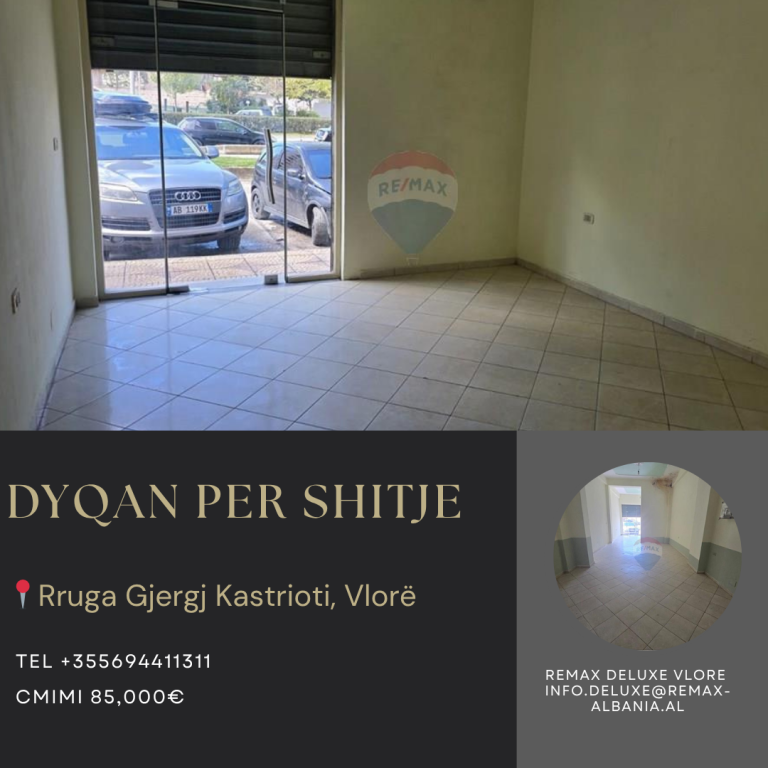 🏪✨ SHOP FOR SALE – GJERGJ KASTRIOTI STREET, VLORA ✨🏪