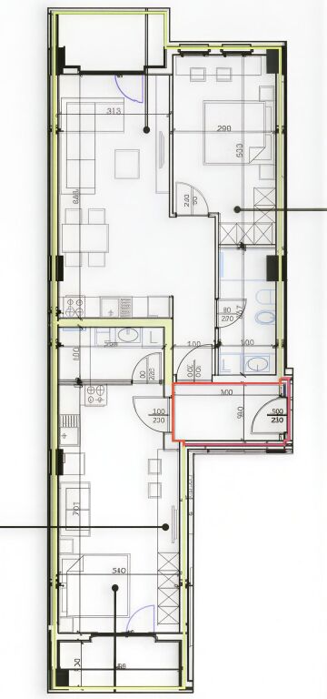 Apartment 2+1+2 for sale – Aura Complex, "Dritan Hoxha" Street !