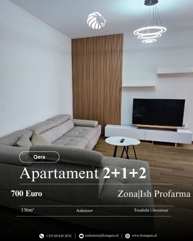 AFFITTASI APPARTAMENTO 2+1+2 – Ex Profarma, Tirana