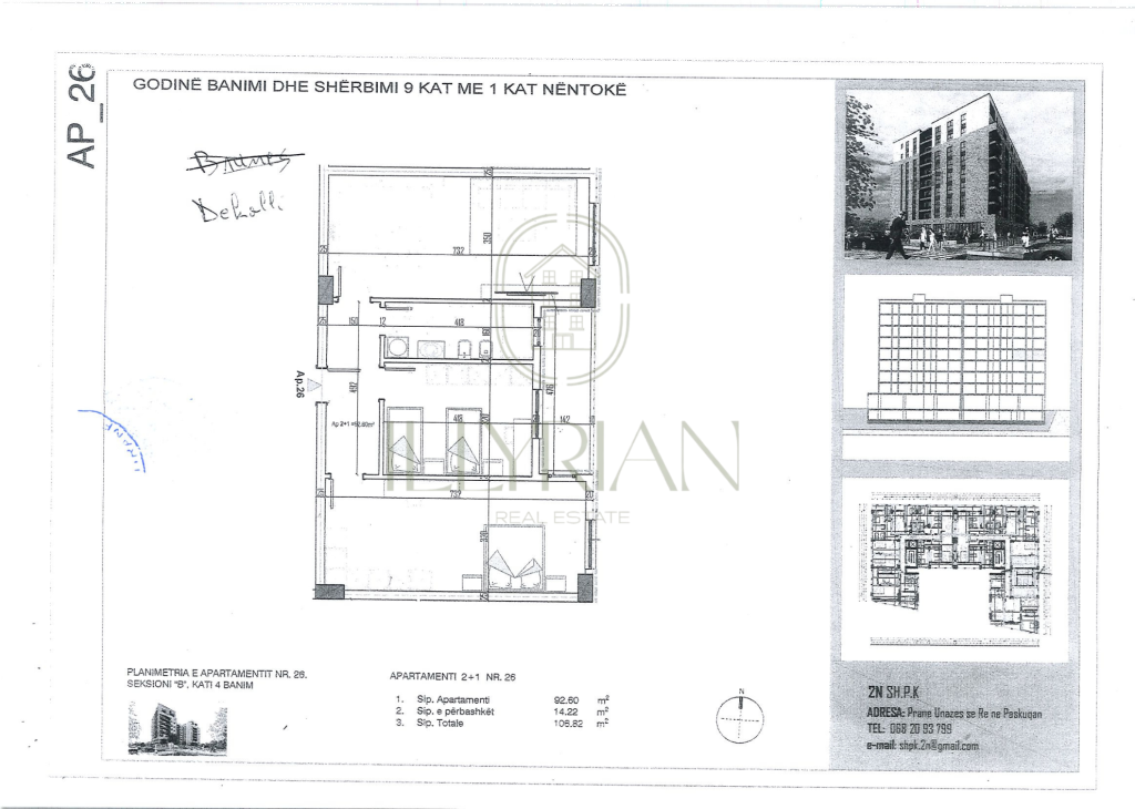 Apartament 2+1 për shitje në Paskuqan – Në fazë pllake, mundësi ideale investimi