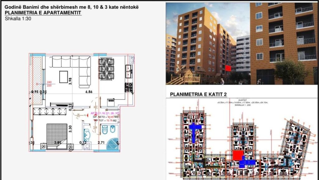 Apartment 1+1 for sale📌Yzberisht, Rexhep Shala street near OSSHEE