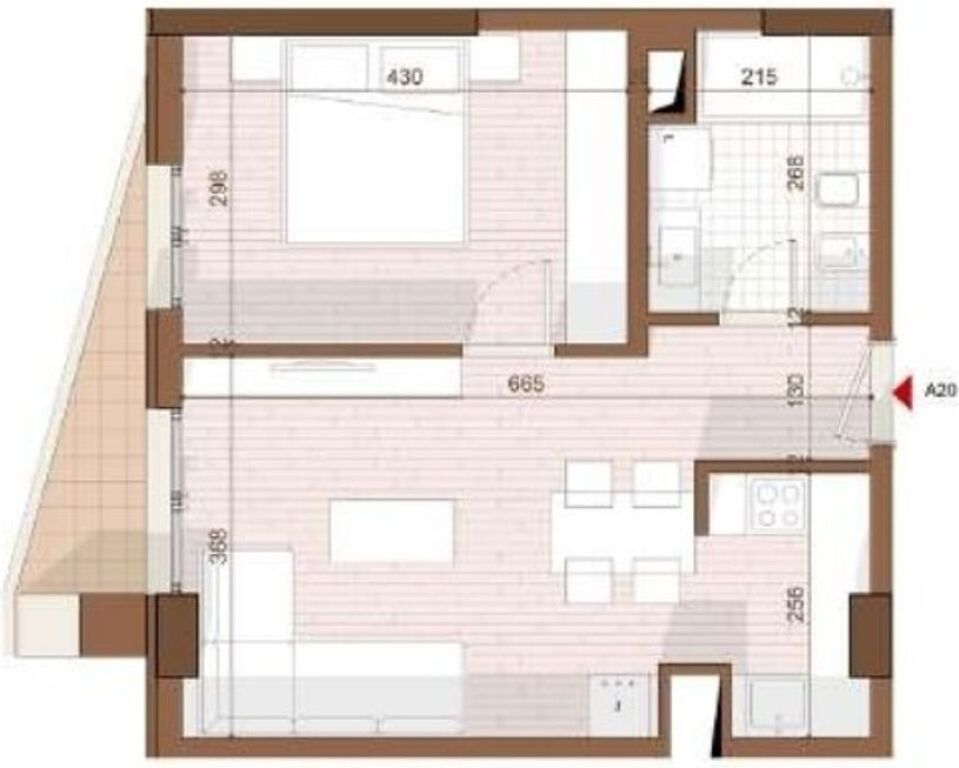 APPARTAMENTO 1+1 IN VENDITA A SHENGJIN