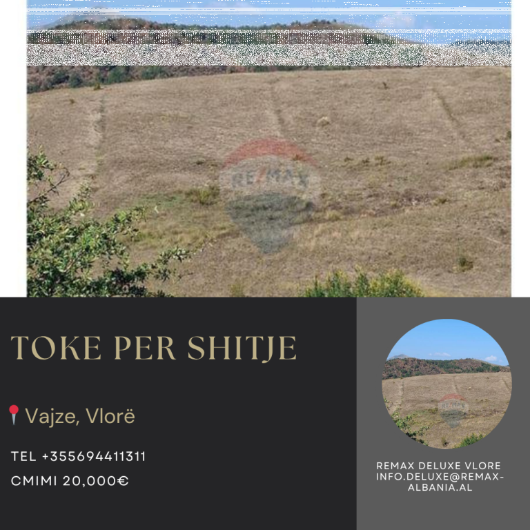 🌿 AGRICULTURAL LAND FOR SALE – VAJZË, VLORË