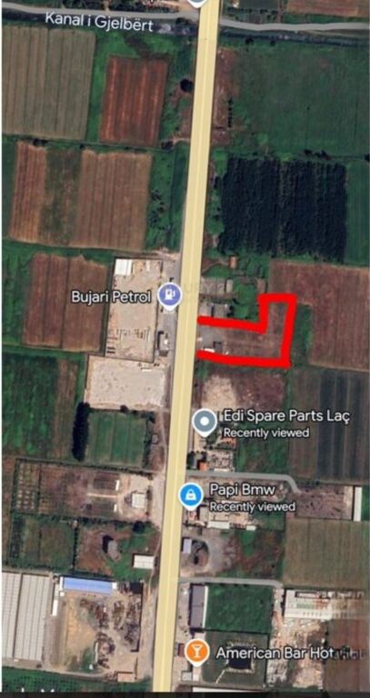 📍 Tokë në shitje buzë autostradës së Laçit