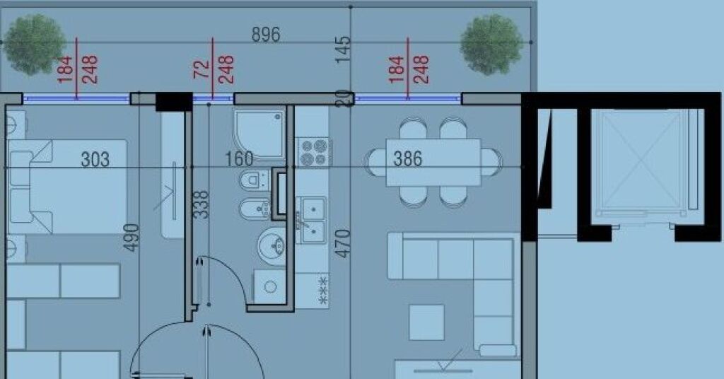 Apartament në shitje 1+1 – Tirana Cielo, pranë TEG