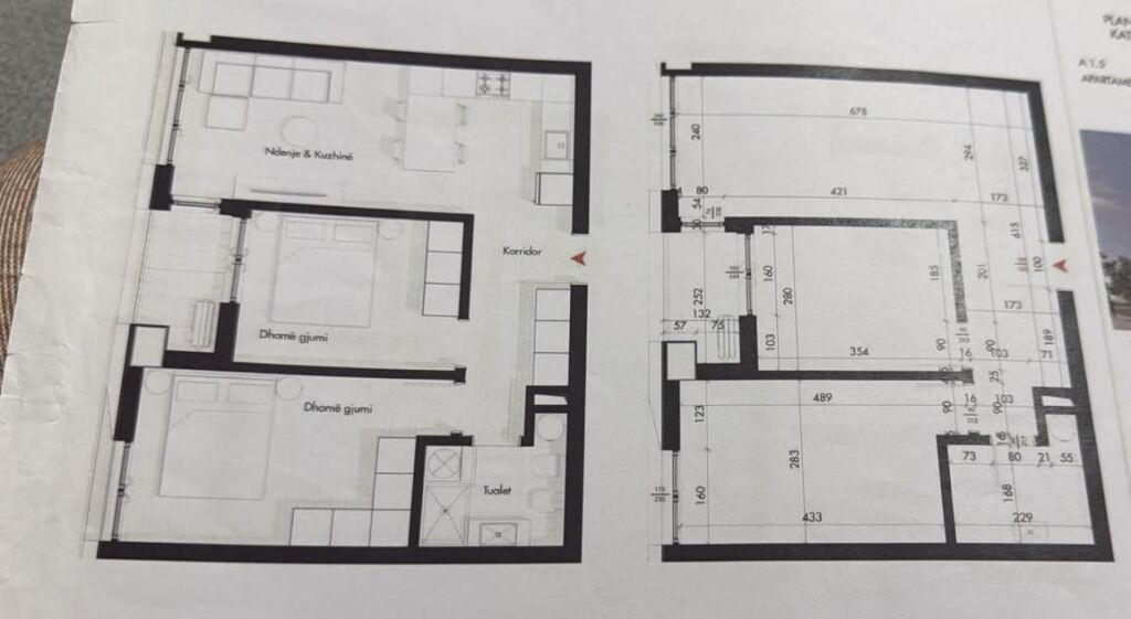 Apartment 2+1 for Sale near Fusha in Ali Dem