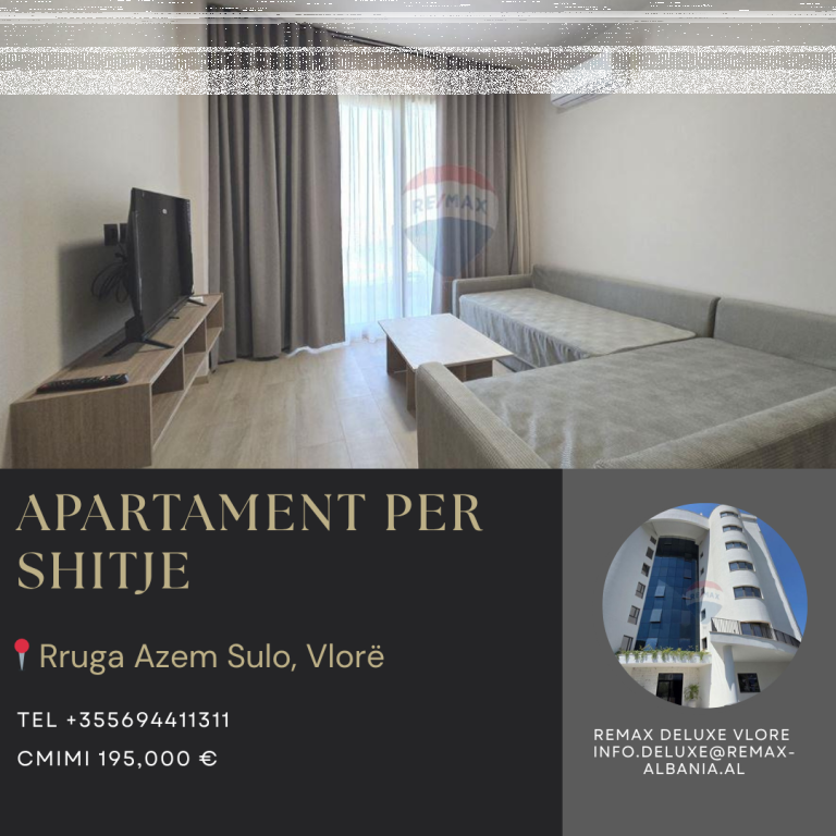 🌊 LUXURY APARTMENT 1+1 FOR SALE – LUNGOMARE, VLORA 🏖️