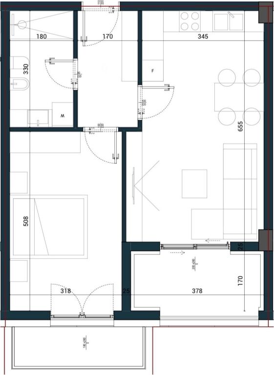 ✨Apartment 1+1 for sale 📍Sun Palasë, Dhërmi